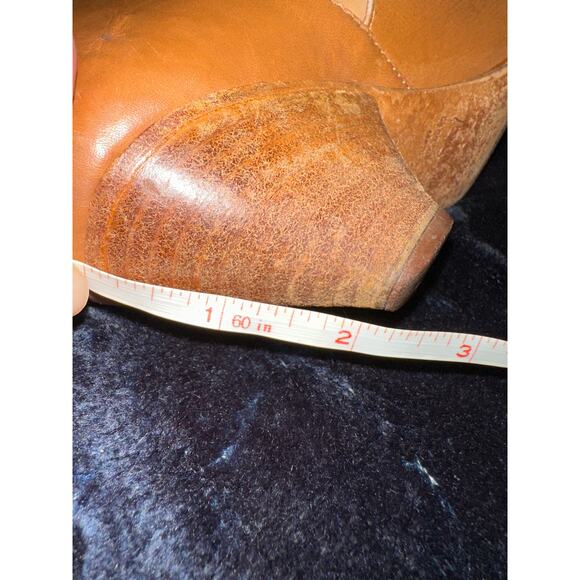 VINTAGE MADE IN ITALY IMAGINE STUDDED CUTOUT LEATHER BOOTS 37 - Picture 5 of 6